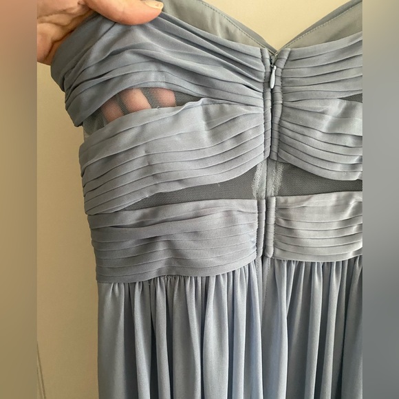 Bridesmaids Dress- Bridey Grey Elyse Dress Dusty Blue - Picture 4 of 5